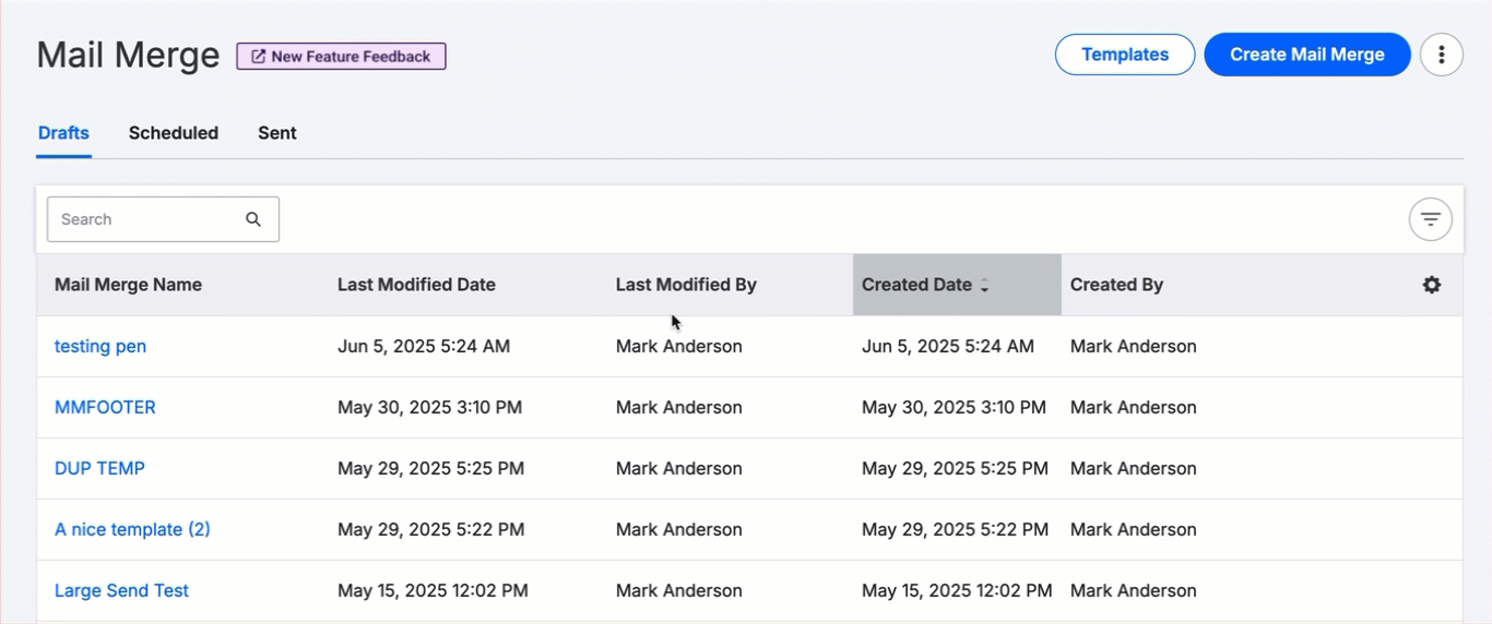 How to Edit, Share, or Delete a Mail Merge